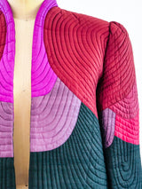 Quilted Silk Jacket Top arcadeshops.com