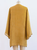 Oscar de la Renta Gold Lame Tunic Top arcadeshops.com