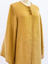 Oscar de la Renta Gold Lame Tunic Top arcadeshops.com