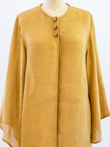 Oscar de la Renta Gold Lame Tunic Top arcadeshops.com