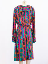 Yves Saint Laurent Printed Silk Dress Dress arcadeshops.com