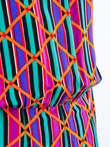 Yves Saint Laurent Printed Silk Dress Dress arcadeshops.com