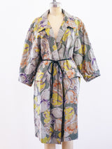 Dries van Noten Watercolor Floral Coat Jacket arcadeshops.com