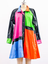 1960's Colorblock Vinyl Jacket Jacket arcadeshops.com