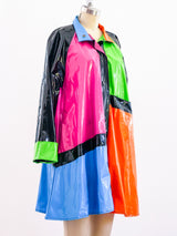 1960's Colorblock Vinyl Jacket Jacket arcadeshops.com