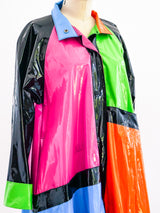 1960's Colorblock Vinyl Jacket Jacket arcadeshops.com