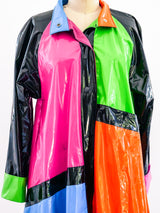 1960's Colorblock Vinyl Jacket Jacket arcadeshops.com