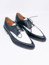 Givenchy Black and White Pointed Toe Shoe, 38.5 Accessory arcadeshops.com