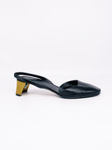 Gucci Rounded Toe Slingback with Sculpural Heel, 41 Accessory arcadeshops.com