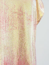Metallic Lame Blouse Top arcadeshops.com