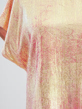 Metallic Lame Blouse Top arcadeshops.com