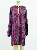 Valentino Fuchsia Sequin Dress Dress arcadeshops.com