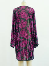 Valentino Fuchsia Sequin Dress Dress arcadeshops.com