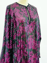 Valentino Fuchsia Sequin Dress Dress arcadeshops.com