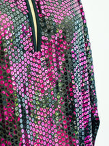 Valentino Fuchsia Sequin Dress Dress arcadeshops.com