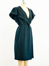 Halston Ruffle Wrap Dress Dress arcadeshops.com