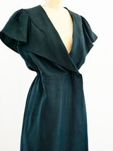 Halston Ruffle Wrap Dress Dress arcadeshops.com
