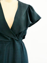 Halston Ruffle Wrap Dress Dress arcadeshops.com