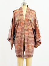 Mauve Japanese Haori Kimono Jacket arcadeshops.com
