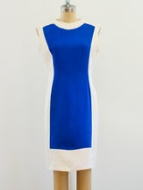 Bill Blass Colorblock Silhouette Dress Dress arcadeshops.com