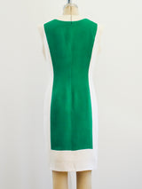 Bill Blass Colorblock Silhouette Dress Dress arcadeshops.com