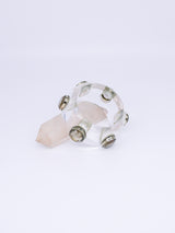 Crystal Studded Lucite Bangle Jewelry arcadeshops.com