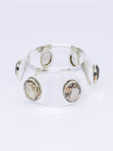 Crystal Studded Lucite Bangle Jewelry arcadeshops.com