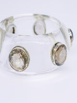Crystal Studded Lucite Bangle Jewelry arcadeshops.com