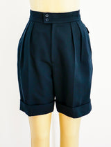 Yves Saint Laurent Pleated Shorts Pants arcadeshops.com