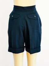 Yves Saint Laurent Pleated Shorts Pants arcadeshops.com