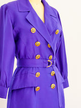 Yves Saint Laurent Silk Coat Dress Dress arcadeshops.com