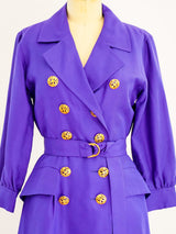 Yves Saint Laurent Silk Coat Dress Dress arcadeshops.com