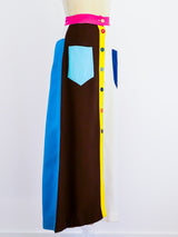 Colorblock Maxi Skirt Skirt arcadeshops.com