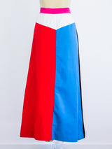 Colorblock Maxi Skirt Skirt arcadeshops.com