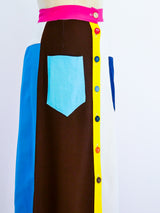 Colorblock Maxi Skirt Skirt arcadeshops.com