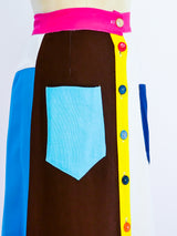 Colorblock Maxi Skirt Skirt arcadeshops.com