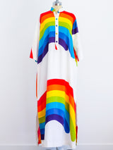 Hawaiian Rainbow Belted Caftan Dress arcadeshops.com