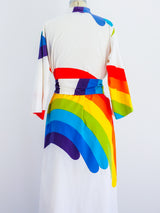Hawaiian Rainbow Belted Caftan Dress arcadeshops.com