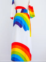 Hawaiian Rainbow Belted Caftan Dress arcadeshops.com