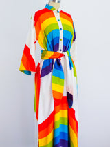 Hawaiian Rainbow Belted Caftan Dress arcadeshops.com