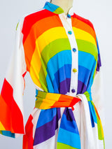 Hawaiian Rainbow Belted Caftan Dress arcadeshops.com