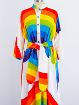 Hawaiian Rainbow Belted Caftan Dress arcadeshops.com