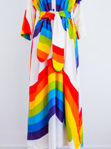 Hawaiian Rainbow Belted Caftan Dress arcadeshops.com