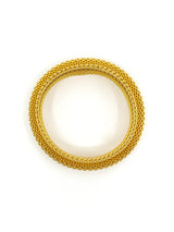 Goldtone Metal Mesh Bangle Accessory arcadeshops.com