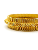Goldtone Metal Mesh Bangle Accessory arcadeshops.com