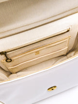 White Patent Leather Shoulder Bag Accessory arcadeshops.com