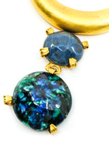 Yves Saint Laurent Ceramic Cabochon Bib Necklace Accessory arcadeshops.com