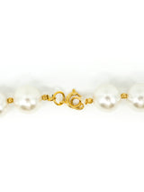 Faux Pearl Shield Pendant Necklace Accessory arcadeshops.com