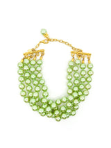 Escada Green Faux Pearl Multistrand Choker Accessory arcadeshops.com