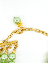 Escada Green Faux Pearl Multistrand Choker Accessory arcadeshops.com